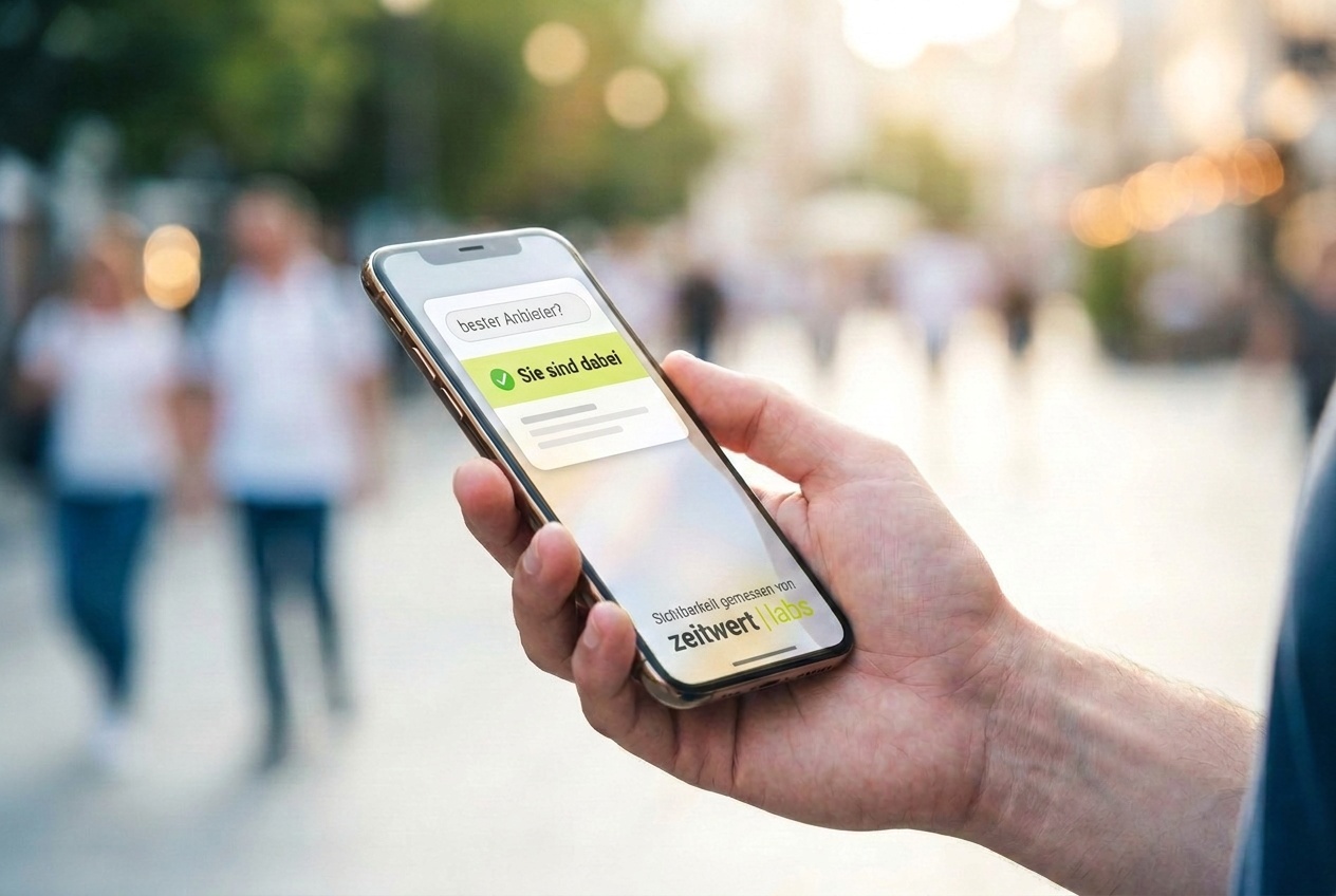 Smartphone in hand: AI search shows “You're on the list”